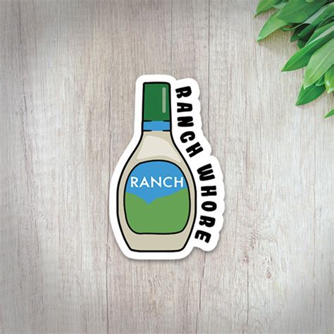 Ranch Waterproof Stickers Ranch Dressing Ranch Lover Stickers For