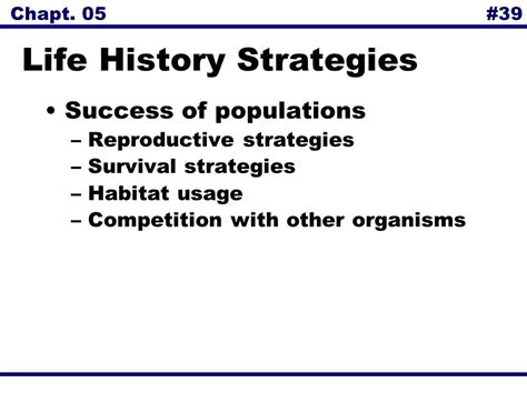 Chapter 5 Life History Strategies 2002 By Prentice Hall Inc Upper