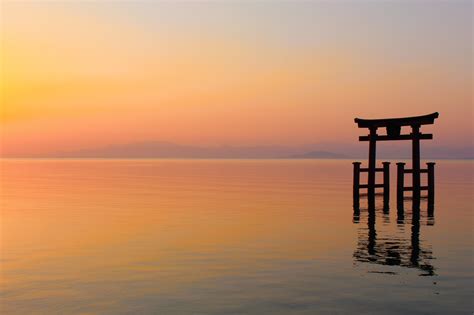 5am Sunrise Over Lake Biwa The Largest Lake In Japan Four Years Ago