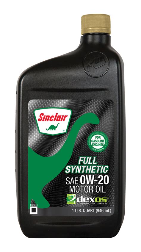 Sinclair Full Synthetic 0w 20 Motor Oil