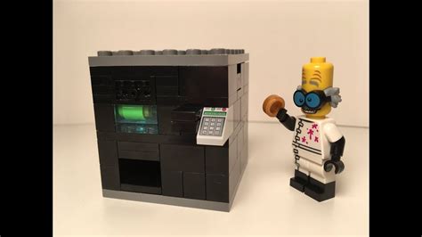 Working Lego Vending Machine Tutorial Minifig Scale Uses Studs As