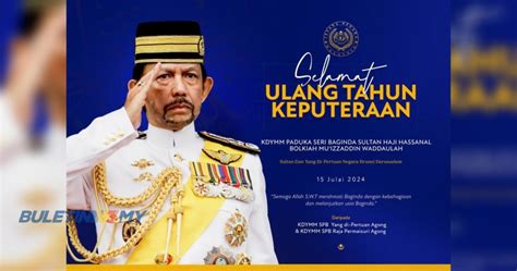 Agong Raja Permaisuri Zahir Ucapan Selamat Ulang Tahun Kepada Sultan