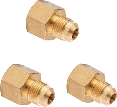 Lasco 17 5833 3 8 Inch Female Flare By 1 2 Inch Male Flare Brass Adapter 1 Pack