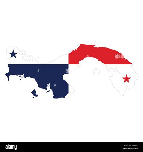 Panama Map And Flag Vector Illustration Stock Vector Image Art Alamy