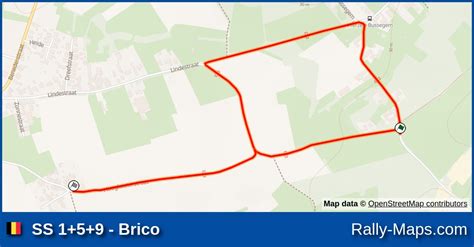 SS 1 5 9 Brico Stage Map 12 Uren Van Aalst 1985 Rally Maps