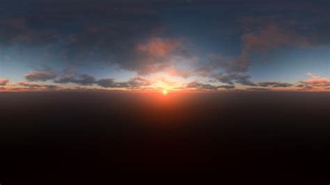 Premium Photo | HDRI of scenic sunset sky over ocean