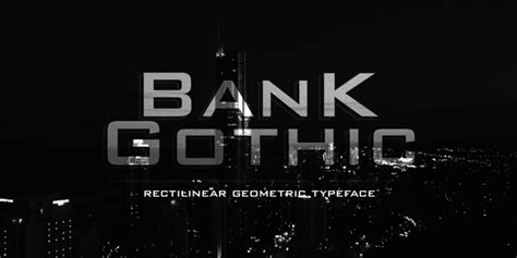 Bank Gothic Medium Font | xFonts.pro