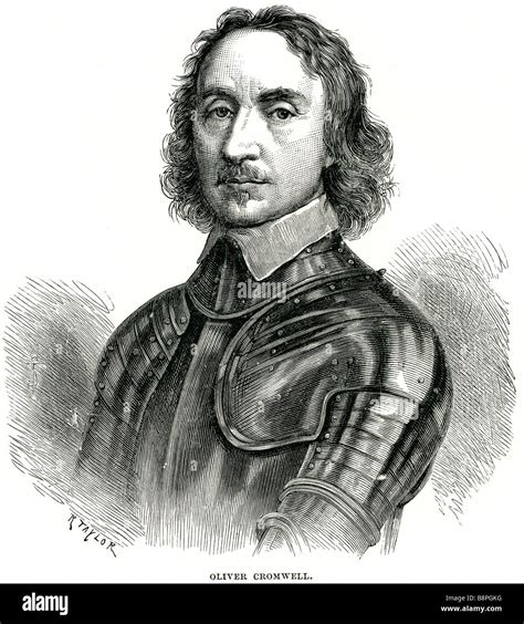 Oliver Cromwell Born April 25 1599 Old Style Died September 3 Stock