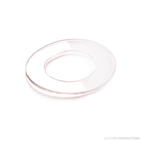 34″ Diameter Clear Vinyl Washer Gyford Standoff Systems