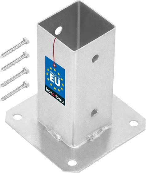 KOTARBAU Aufschraubhülse 60 x 60 mm Vierkantholzpfosten Pfosten