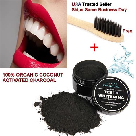 Sexy Sparkles 100 Organic Coconut Activated Charcoal Natural Teeth