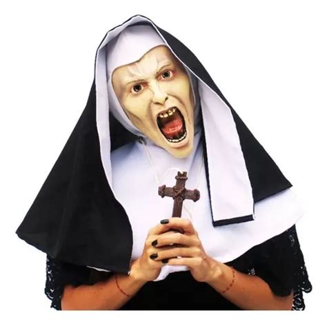 M Scara La Monja Madre Superiora Halloween Disfraz Terror Color Blanco