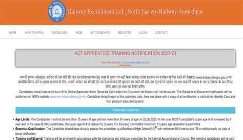 North Eastern Railway Apprentice Recruitment Apply Online