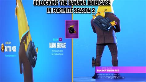 Unlocking The Banana Briefcase Back Bling In Fortnite Chapter 2 Season