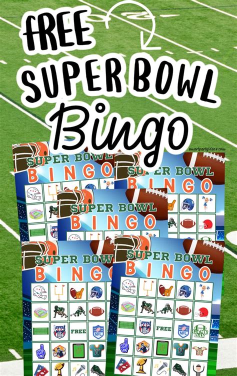 Printable Super Bowl Bingo Cards Free Game Day Cards Super Bowl