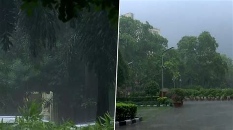 Delhi Rains Heavy Rainfall Lashes National Capital Minimum