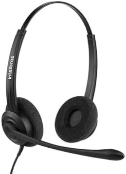 Fone De Ouvido Headset Biauricular Whs Duo Usb Preto Intelbras