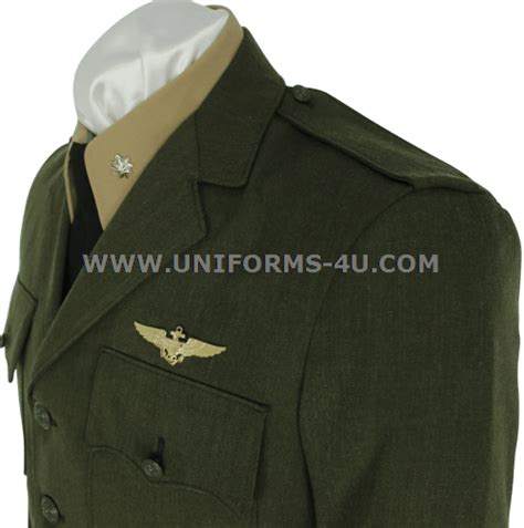 Us Navy Officer Aviation Working Green Uniform