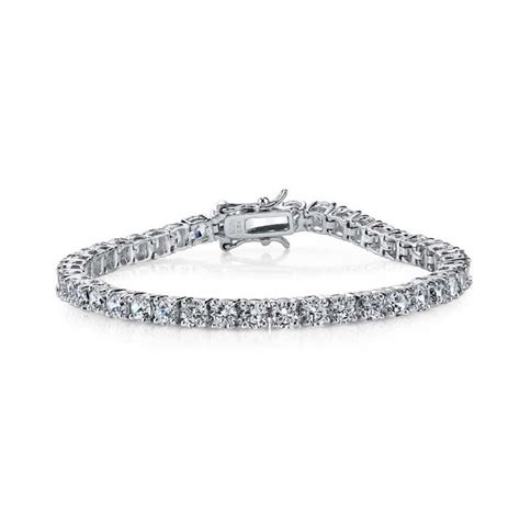 Bracelet Tennis Genevive En Argent Sterling Avec Zircones Cubiques