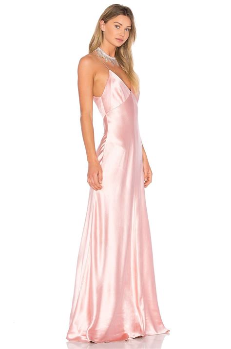 Jill Jill Stuart Satin Slip Gown En Peach Blossom Revolve Silk