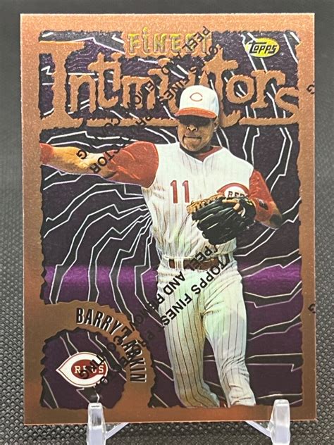 1996 Topps Finest BARRY LARKIN Intimidators Bronze W Coating 167