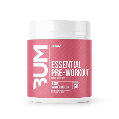 Raw Nutrition Cbum Essential Pre Workout Powder Sour Watermelon