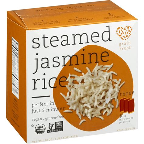 Grain Trust Jasmine Rice Steamed Frozen Foods Capitol Centre Market