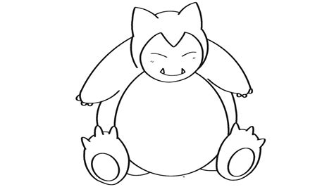 Dibujos De Snorlax Para Colorear Vsun