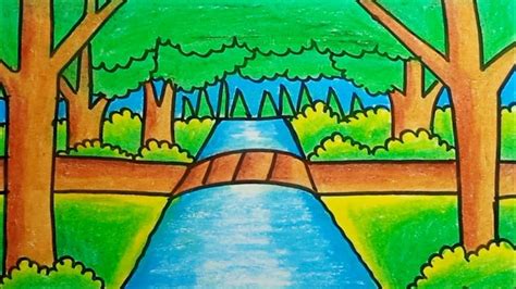 Comment Dessiner Un Paysage Forestier Tr S Facilement Tape Par Tape