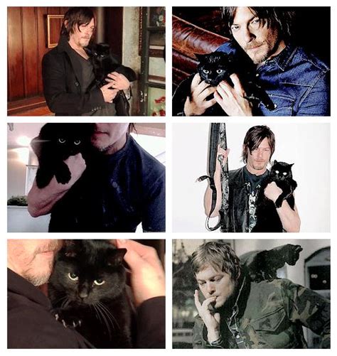 Miss Deee On Twitter Norman Reedus And His Beautiful Cat Eye In The