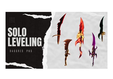 Solo Leveling Dagger Png Sung Jin Woo Daggers Png Etsy UK