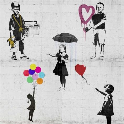 Anonymous Banksy Style 6 ART PLUS Vendita Stampe Su Tela Quadri E