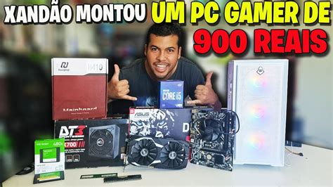 MONTEI UM PC GAMER MENOS DE 1 000 REAIS PEÇAS BARATINHA DA