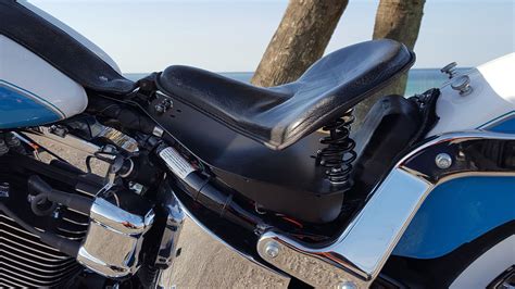 Softail With Our Spring Solo Tractor Seat And Our Softail Spring Mounting Kit Taken By Our