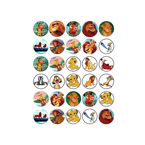 Buy X Edible Cupcake Toppers The Lion King Party Collection Of