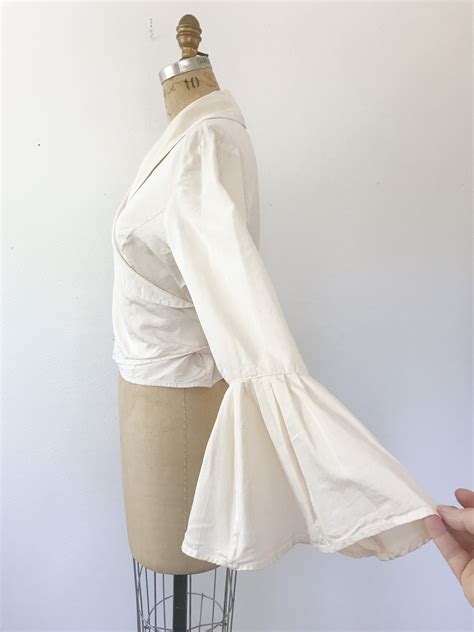 90s Blouse Wrap Around Blouse Poets Silk Blouse