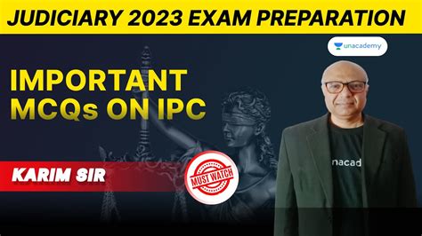 Important Mcq S Of Ipc Judiciary Mock Test Pcs J Examinations