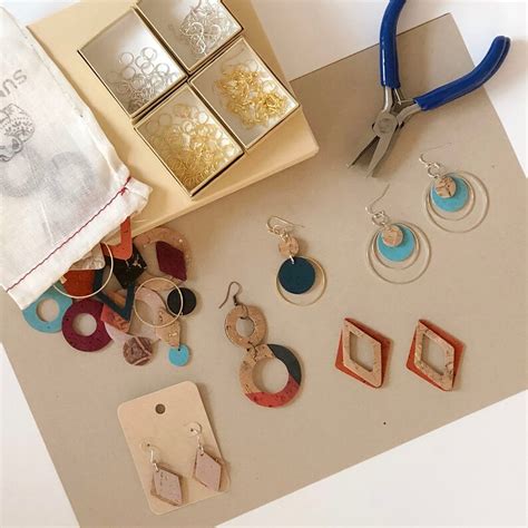 Eco Friendly Diy Earring Kit Pieces Summer Activity Diy Craft Kit