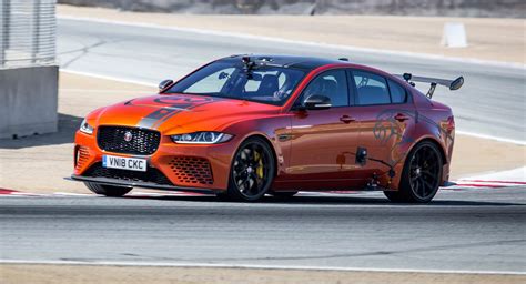 Jaguar Xe Sv Project 8 Becomes The Fastest Production Sedan Around Laguna Seca Carscoops