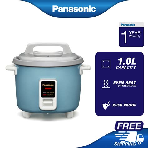 Panasonic Sr Y10g 1 0l Conventional Rice Cooker Sr Y10gaskn Silver Blue White Shopee Malaysia