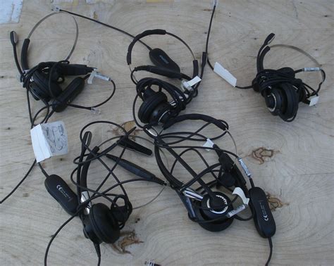 Lot Of 5 Gn Netcom Jabra Gn2420 Biz2400 Monaural Wired Headsets 2403