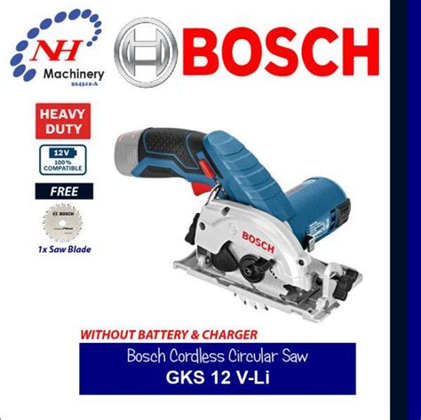 BOSCH CORDLESS CIRCULAR SAW GKS 12V LI SOLO Ngee Hin Machinery