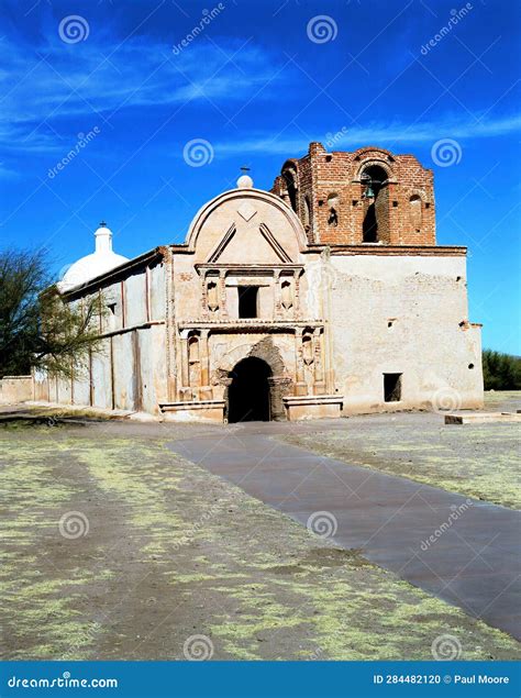 Film Image Tumacacori Mission Ruins Arizona On Film Stock Photo Image