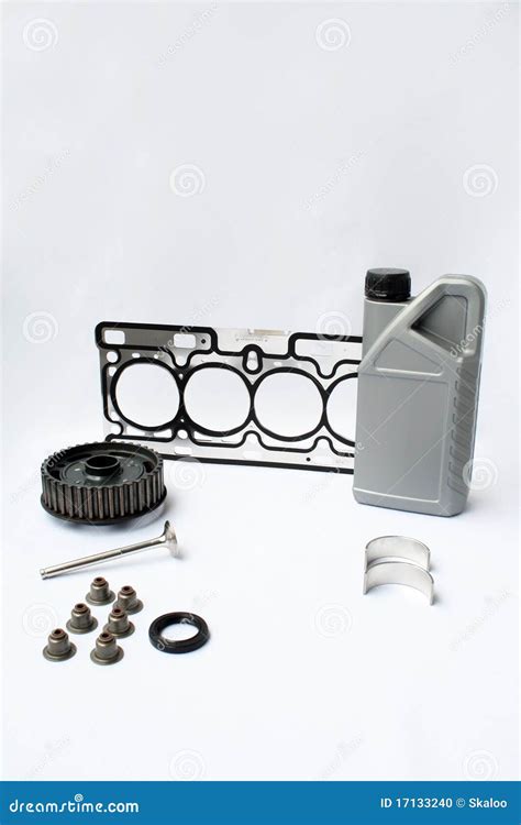 Engine spare parts stock photo. Image of exhaust, head - 17133240