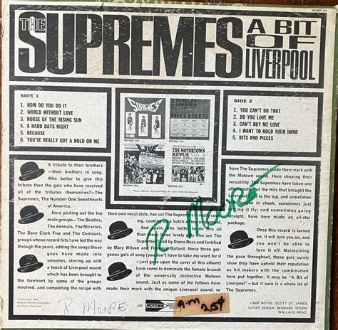 The Supremes A Bit Of Liverpool Lp Vinyl Record Motown Vg Ebay