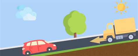 croisement difficile dune voiture  dun poids lourd en pente