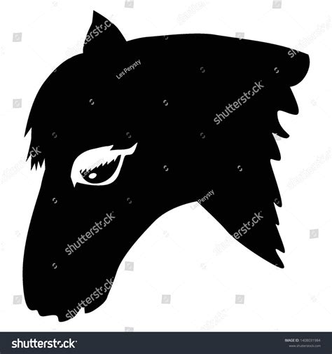 Black Silhouette Horse Side View Stock Vector (Royalty Free) 1408031984 ...