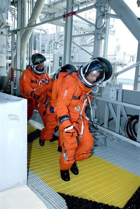 Esa Sts 128 Crew In Launch Dress Rehearsal