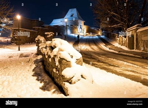 Bastion Von Vilnius Mittelalterliche Wehrmauer In Der Altstadt Von