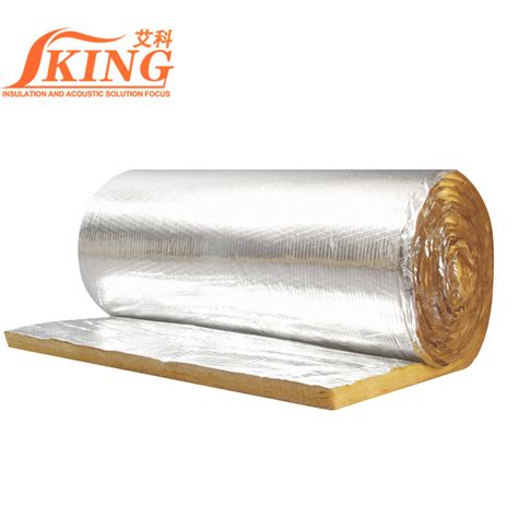 Heat Insulation Glasswool Blanket With Double Sides Aluminum Foil